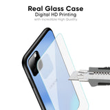 Vibrant Blue Texture Glass Case for Oppo F27 Pro Plus