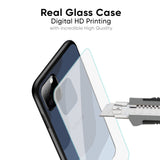 Navy Blue Ombre Glass Case for IQOO Z9s Pro 5G