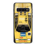 Yellow Racing Car Samsung Galaxy S10 Glass Back Cover Online