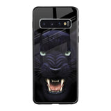 Angry Black Leopard Samsung Galaxy S10 Glass Back Cover Online