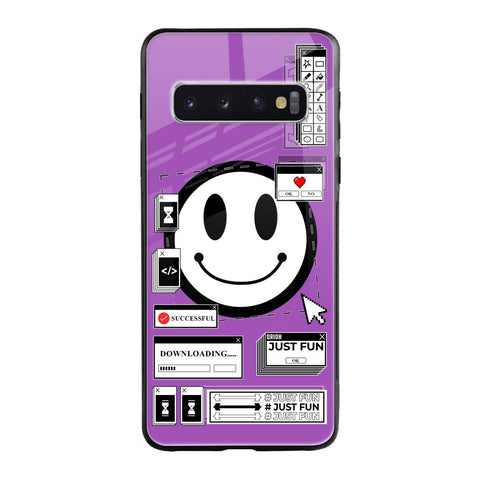 Code with Smile Samsung Galaxy S10 Glass Back Cover Online