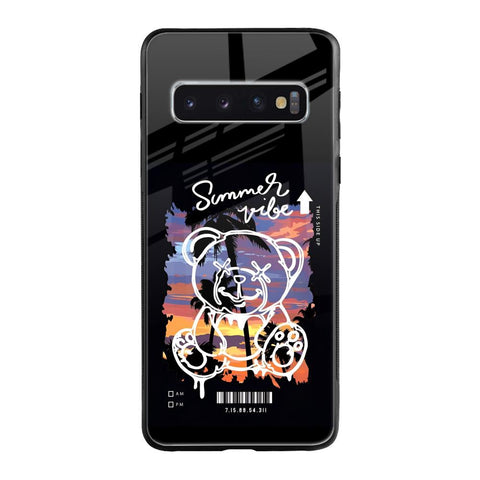 Summer Vibe Samsung Galaxy S10 Plus Glass Back Cover Online