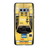 Yellow Racing Car Samsung Galaxy S10E Glass Back Cover Online