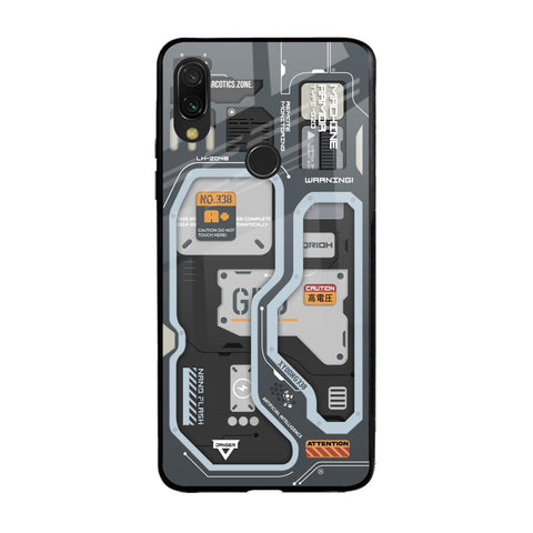 Retro Futuristic Xiaomi Redmi Note 7S Glass Back Cover Online