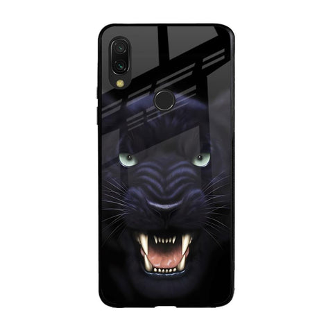 Angry Black Leopard Xiaomi Redmi Note 7S Glass Back Cover Online