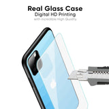 Wavy Blue Pattern Glass Case for Apple iPhone 16e