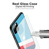 Pink & White Stripes Glass Case For Apple iPhone 16e