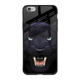 Angry Black Leopard iPhone 6S Glass Back Cover Online