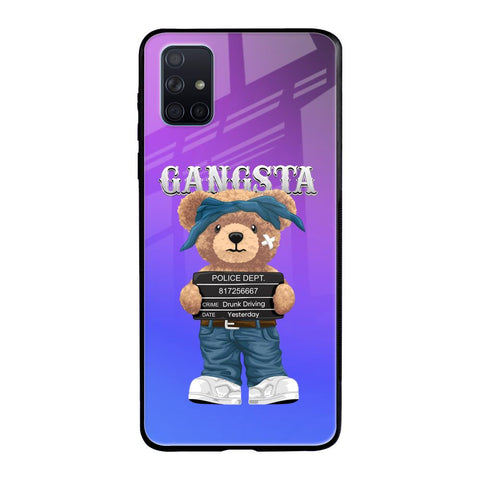 Gangsta Bear Samsung Galaxy A51 Glass Back Cover Online