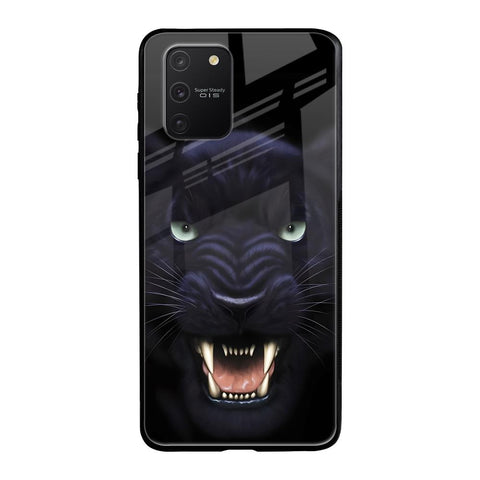 Angry Black Leopard Samsung Galaxy S10 lite Glass Back Cover Online