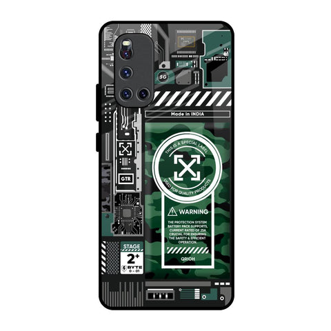 Green Camo Circuit Vivo V19 Glass Back Cover Online