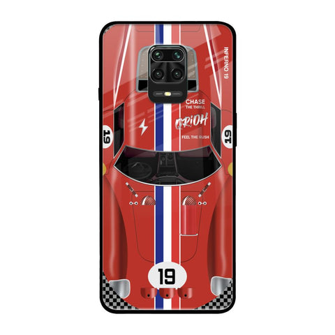 Racing Vintage Redmi Note 9 Pro Max Glass Back Cover Online