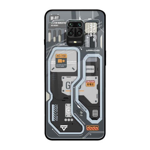 Retro Futuristic Redmi Note 9 Pro Max Glass Back Cover Online