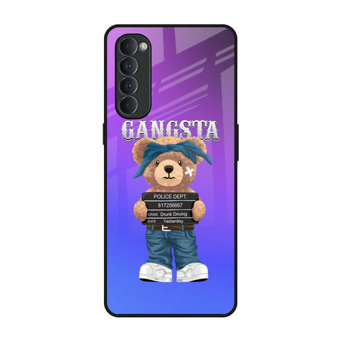 Gangsta Bear Oppo Reno4 Pro Glass Back Cover Online