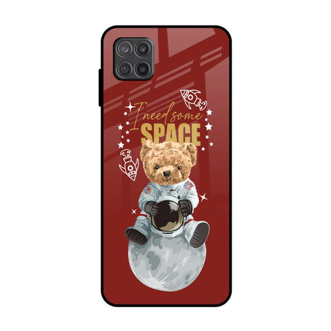 Astronaut Bear Samsung Galaxy M12 Glass Back Cover Online