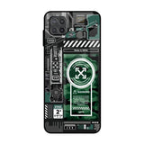 Green Camo Circuit Samsung Galaxy A12 Glass Back Cover Online