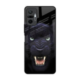 Angry Black Leopard Redmi Note 10 Pro Glass Back Cover Online