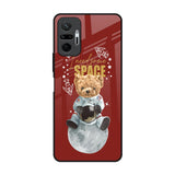 Astronaut Bear Redmi Note 10 Pro Glass Back Cover Online