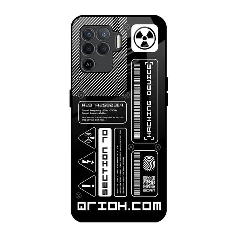 Futuristic Art Oppo F19 Pro Glass Back Cover Online