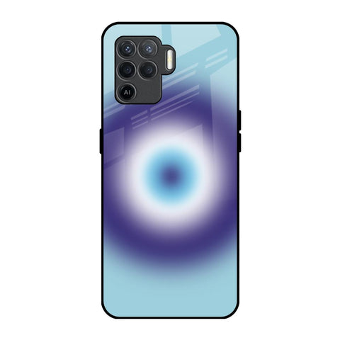 Evil Eye Art Oppo F19 Pro Glass Back Cover Online