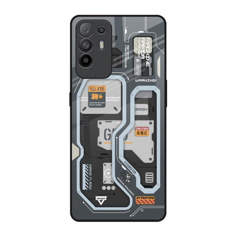 Retro Futuristic Oppo F19 Pro Plus Glass Back Cover Online