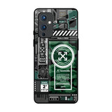 Green Camo Circuit OnePlus 9 Glass Back Cover Online