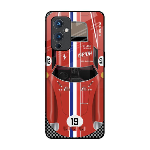 Racing Vintage OnePlus 9 Glass Back Cover Online