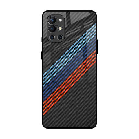 Carbon Inspired OnePlus 9R Glass Back Cover Online