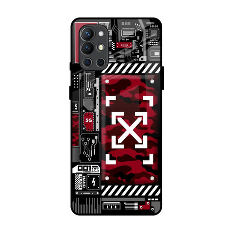 Technology Art OnePlus 9R Glass Back Cover Online