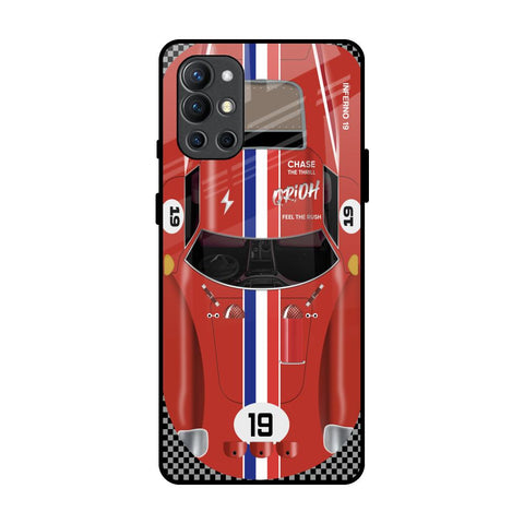 Racing Vintage OnePlus 9R Glass Back Cover Online