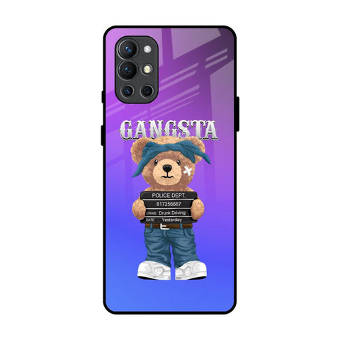 Gangsta Bear OnePlus 9R Glass Back Cover Online