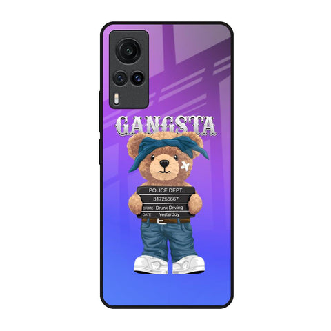 Gangsta Bear Vivo X60 Glass Back Cover Online