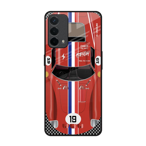 Racing Vintage Oppo F19 Glass Back Cover Online