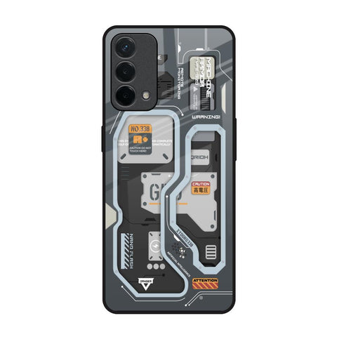 Retro Futuristic Oppo F19 Glass Back Cover Online