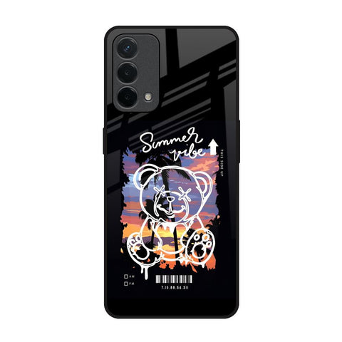 Summer Vibe Oppo A74 Glass Back Cover Online