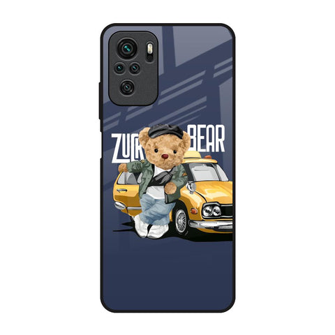 Adventurous Bear Redmi Note 10S Glass Back Cover Online