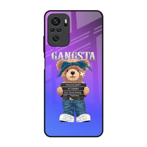 Gangsta Bear Redmi Note 10S Glass Back Cover Online