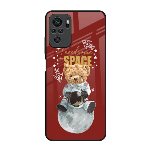 Astronaut Bear Redmi Note 10S Glass Back Cover Online