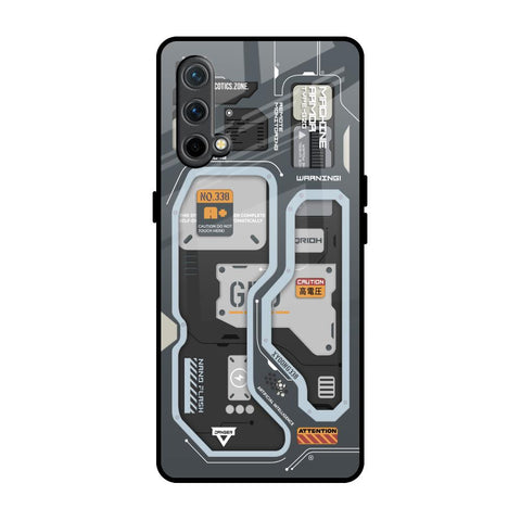 Retro Futuristic OnePlus Nord CE Glass Back Cover Online