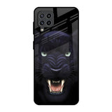 Angry Black Leopard Samsung Galaxy F22 Glass Back Cover Online