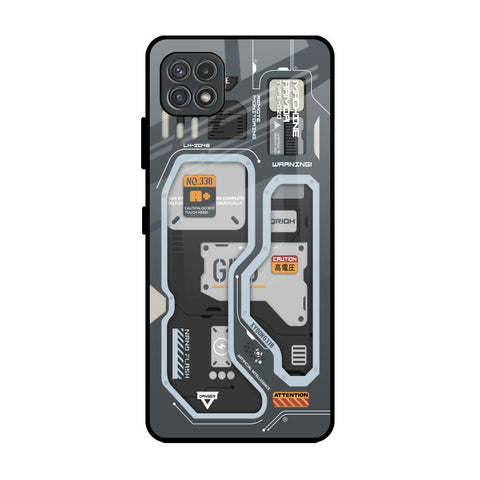 Retro Futuristic Samsung Galaxy A22 5G Glass Back Cover Online