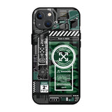 Green Camo Circuit iPhone 13 mini Glass Back Cover Online