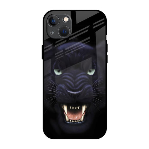 Angry Black Leopard iPhone 13 mini Glass Back Cover Online