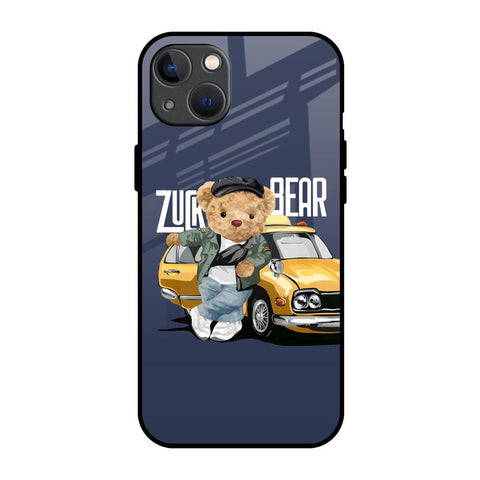 Adventurous Bear iPhone 13 mini Glass Back Cover Online