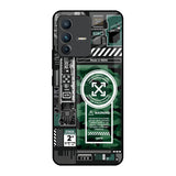 Green Camo Circuit Vivo V23 Pro 5G Glass Back Cover Online