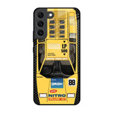 Yellow Racing Car Samsung Galaxy S22 5G Glass Back Cover Online