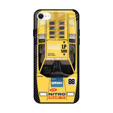 Yellow Racing Car iPhone SE 2022 Glass Back Cover Online