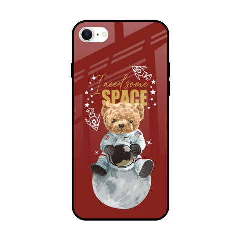 Astronaut Bear iPhone SE 2022 Glass Back Cover Online