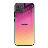 Geometric Pink Diamond Samsung Galaxy A03 Glass Back Cover Online