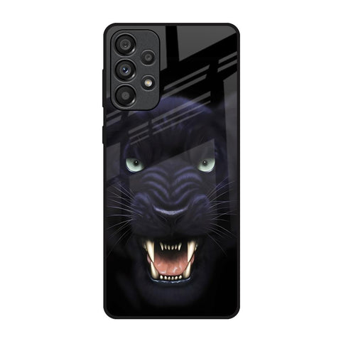 Angry Black Leopard Samsung Galaxy A73 5G Glass Back Cover Online